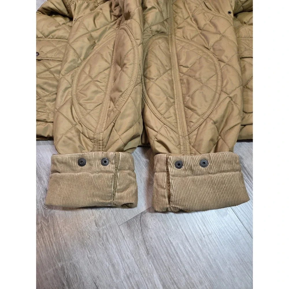 Vintage Polo Ralph Lauren Jacket Mens Medium‎ Diamond Quilted Utility Barn Snap